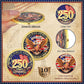 God Bless America 250th Anniversary Challenge Coin — Faith • Freedom • In God We Trust — 10 Pack | 1776-2026