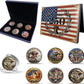 6PCS USA 250th Anniversary Commemorative Coin Gift Set, 250th Year American USA Anniversary Commemorative Coins with Case Collectible Gifts