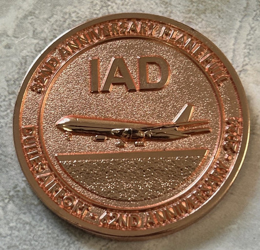 Washington Dulles International Airport Operations Challenge Coin 1.75" Rare