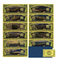 US Navy Aircraft Carrier 24K Gold Foil Banknote Set – 11 Pc | $1,000,000 Collectible Currency with Certificate