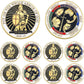 10 Pack Armor of God Challenge Coins – Gold Knight Ephesians 6:13-17 | Double Sided