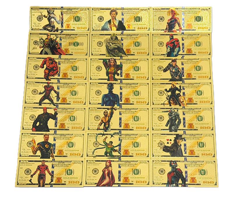 Ultimate Marvel Universe Ultimate Gold Foil Novelty Bills — 21-Piece Set