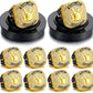 🎳 10 Pack Bowling Championship Ring Gold with Stand & Chain — Youth & Adult Sports