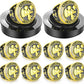 🏆 10 Pack Cheerleading Championship Ring Gold with Stand & Chain — Youth & Adult Sports