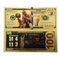 10 Sets Wholesale - Steph Curry 24K Gold Foil Banknotes (4 per set) 40 Total