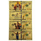 10 Sets Wholesale - Steph Curry 24K Gold Foil Banknotes (4 per set) 40 Total
