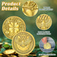 Good Luck 777 Eagle Challenge Coin – Four Leaf Clover Gold Coin (12 Pack)
