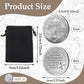 Good Luck Silver Coin with Velvet Pouch – Inspirational Lucky Coin (16 Pack)