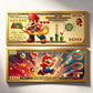 Super Mario 24K Gold Foil Banknote Set — 10 Pack | Collectible Novelty Currency