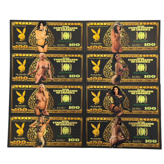 5 Sets-Wholesale BUNNY 24K GOLD FOIL BANKNOTE SETS
