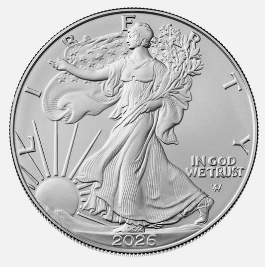2026 American Silver Eagle 1 oz Fine Silver Dollar Coin — 250th Anniversary Edition