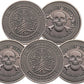 5/10 PACK Memento Mori Challenge Coin – Tempus Fugit • Memento Vivere (Antique Silver)