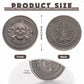 5/10 PACK Memento Mori Challenge Coin – Tempus Fugit • Memento Vivere (Antique Silver)
