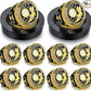 10 Pack Track & Field Championship Rings with Display Stand and Chain