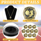 10 Pack Track & Field Championship Rings with Display Stand and Chain