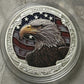 USA Veteran Thank You For Your Service Challenge Coin – Bald Eagle & American Soldiers (50 Pack)