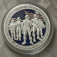 USA Veteran Thank You For Your Service Challenge Coin – Bald Eagle & American Soldiers (50 Pack)