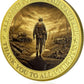Veterans Gold Challenge Coin – Remembering All Who Served 40 or 80 pack