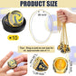 🏐 10 Pack Volleyball Championship Ring Gold with Stand & Chain — Youth & Adult Sports