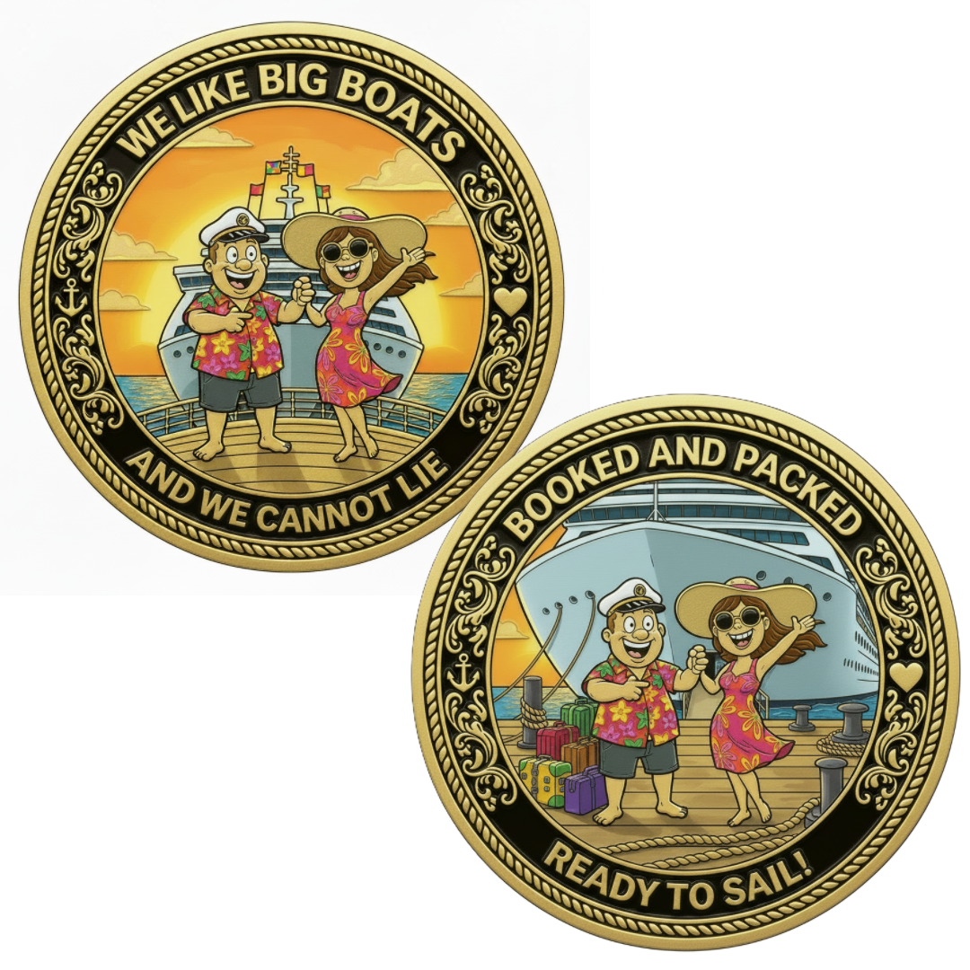 We Like Big Boats And We Cannot Lie - Challenge Coin (40mm)(JULY 2026)