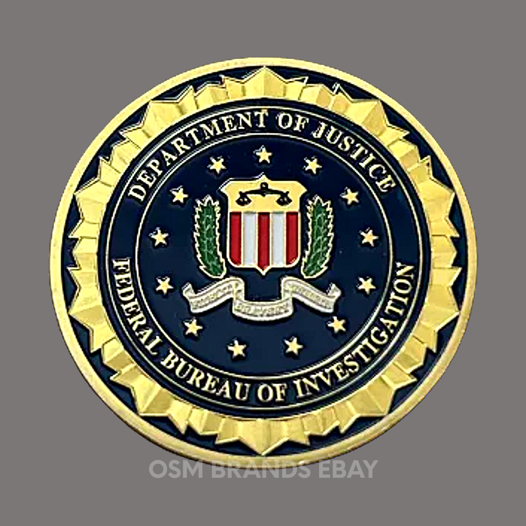 FBI Challenge Coin Federal Bureau Of Investigation United States DOJ-IN STOCK! on eBay Ocean State Mint