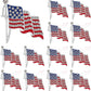 American Flag Rhinestone Lapel Pin – Patriotic Crystal Enamel Pin (12/24/48 Pack)