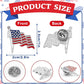 American Flag Rhinestone Lapel Pin – Patriotic Crystal Enamel Pin (12/24/48 Pack)