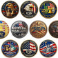 USA 250th Anniversary Challenge Coin Set – 10 Coins with Display Boxes (1776-2026)
