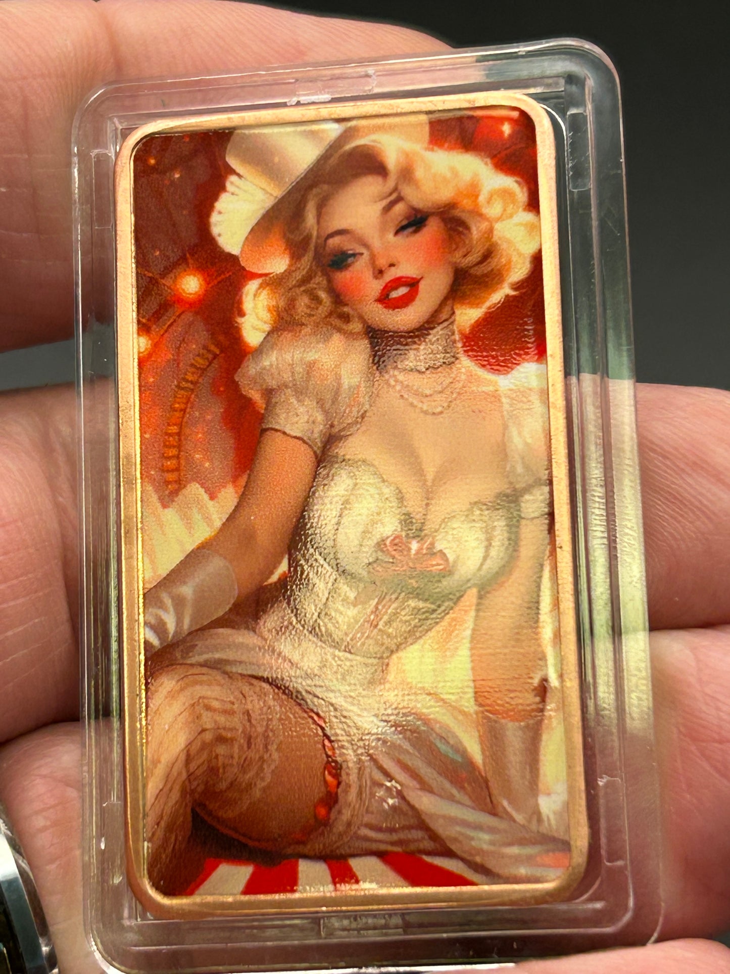 1 Troy Oz Copper Bar Retro Marilyn Monroe Inspired Fantasy Series #CB-17
