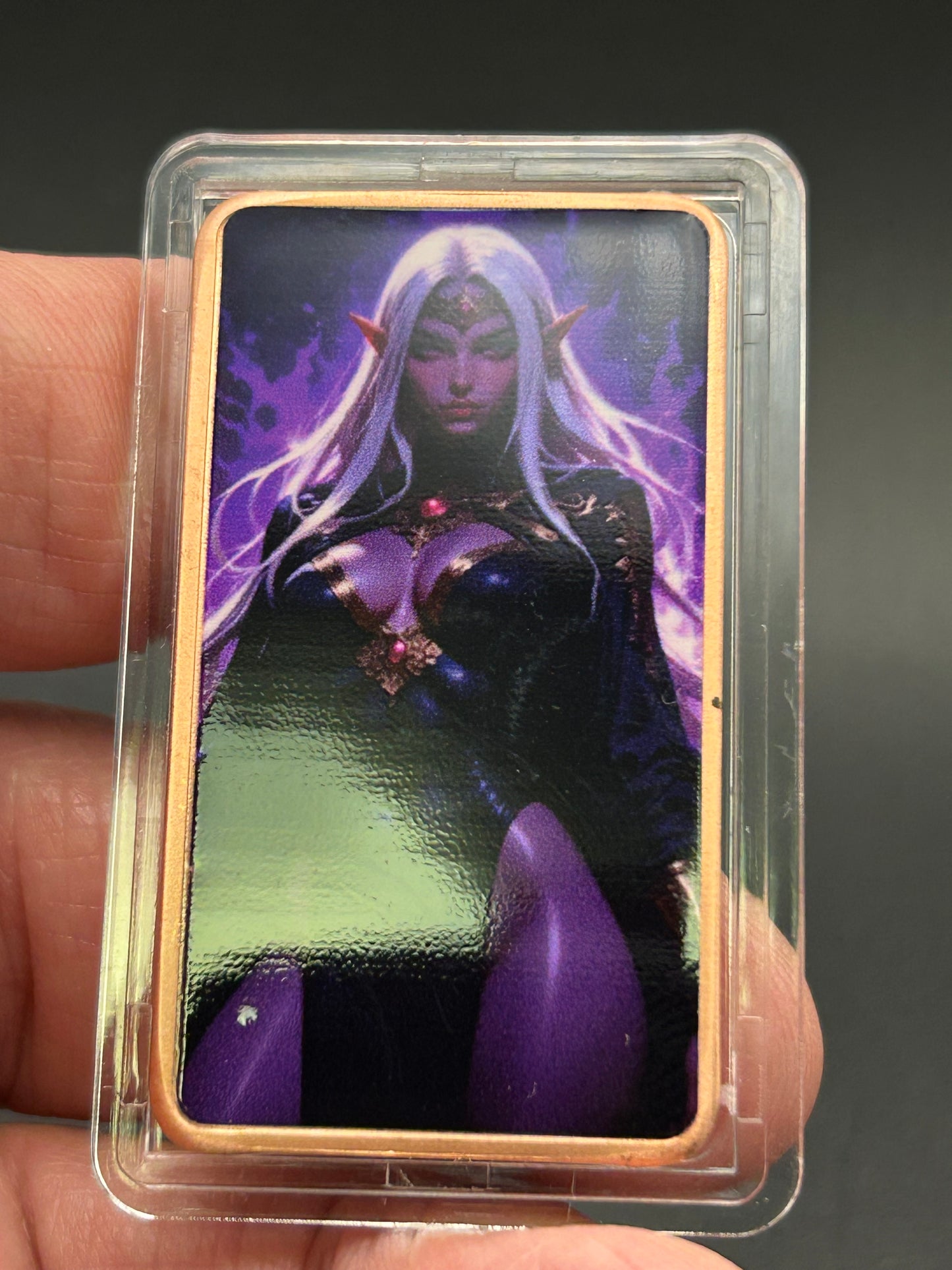 1 Troy Oz Copper Bar Dark Elf Queen Fantasy Series #CB-12