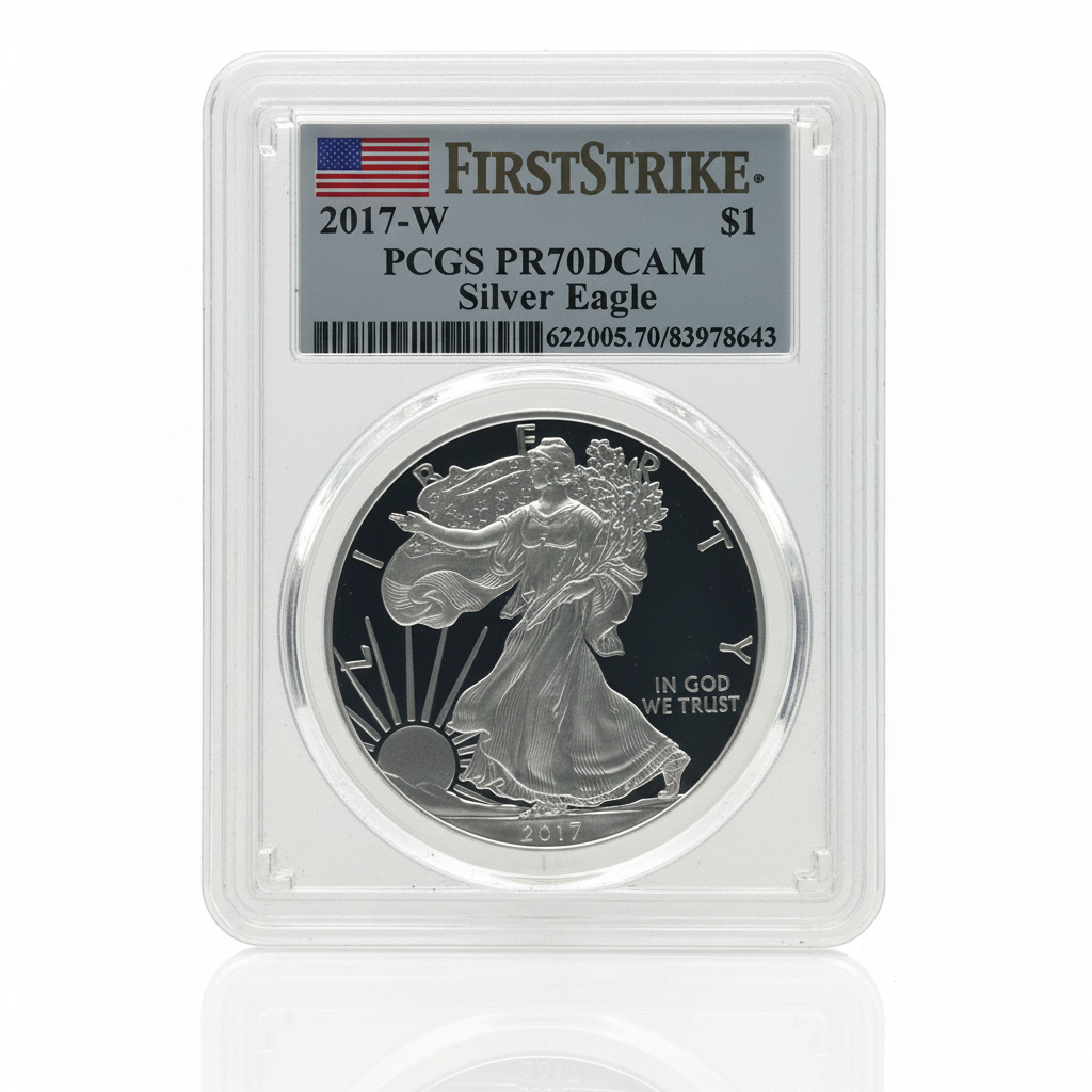 2017-W Silver Eagle PCGS PR70 DCAM First Strike Enhanced