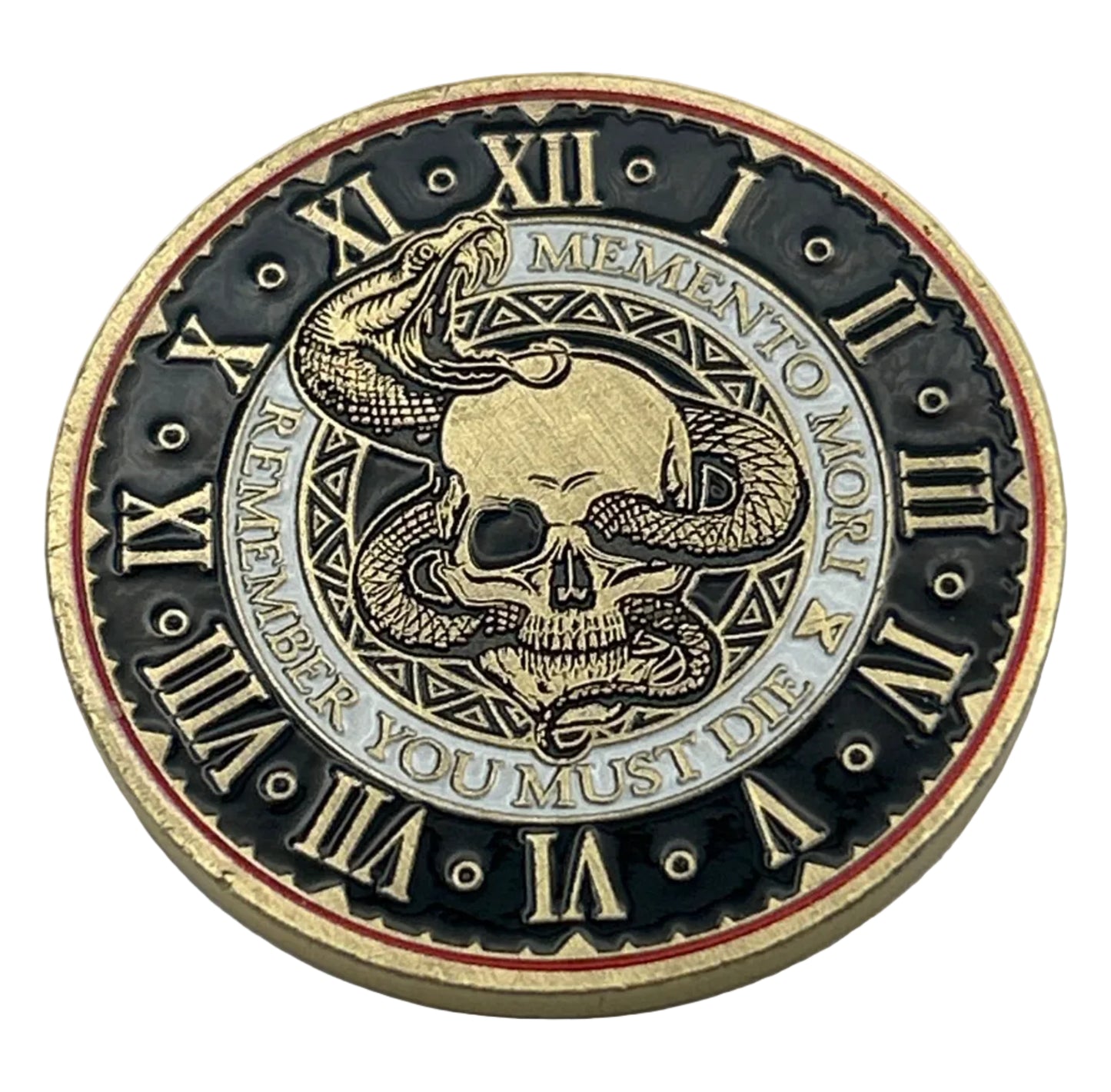 💥$3.99 DEAL-MEMENTO MORI/VIVERE 1.5" Challenge Coin/Golf Ball Markers