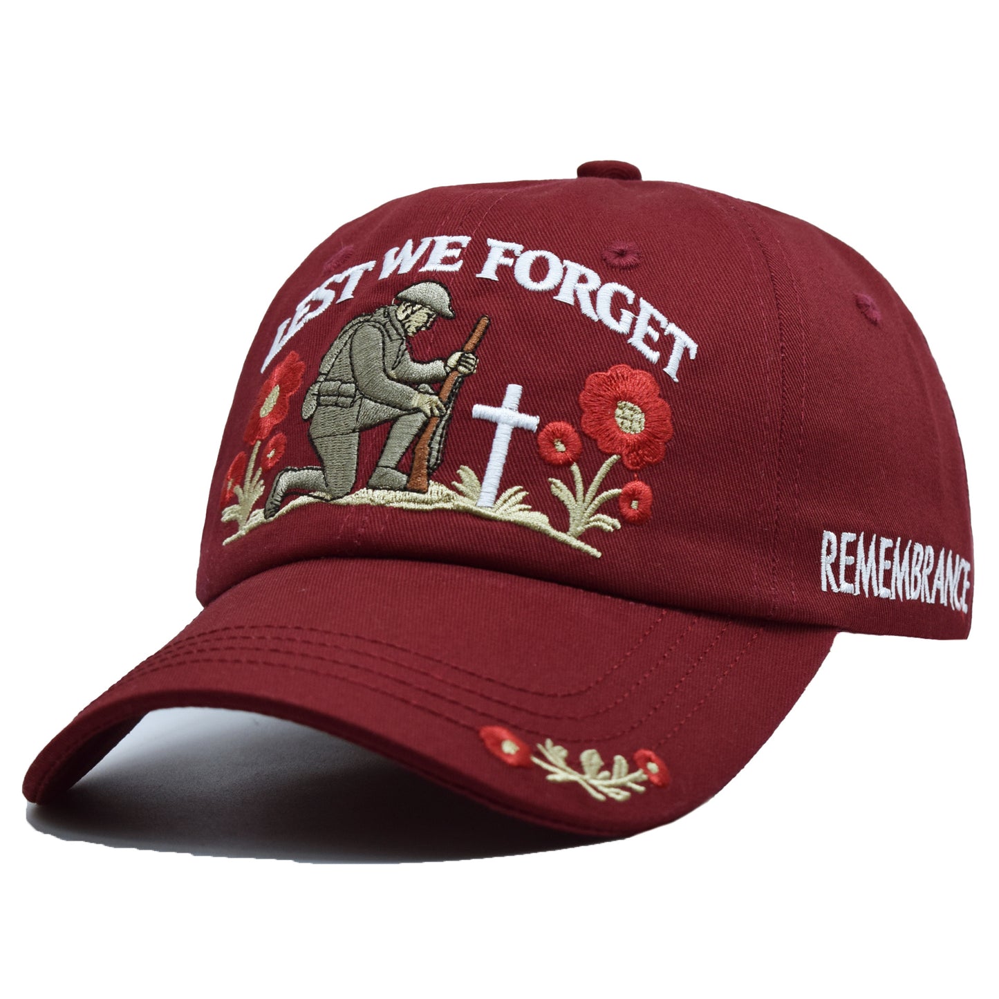 US Lest We Forget Embroidered Baseball Cap