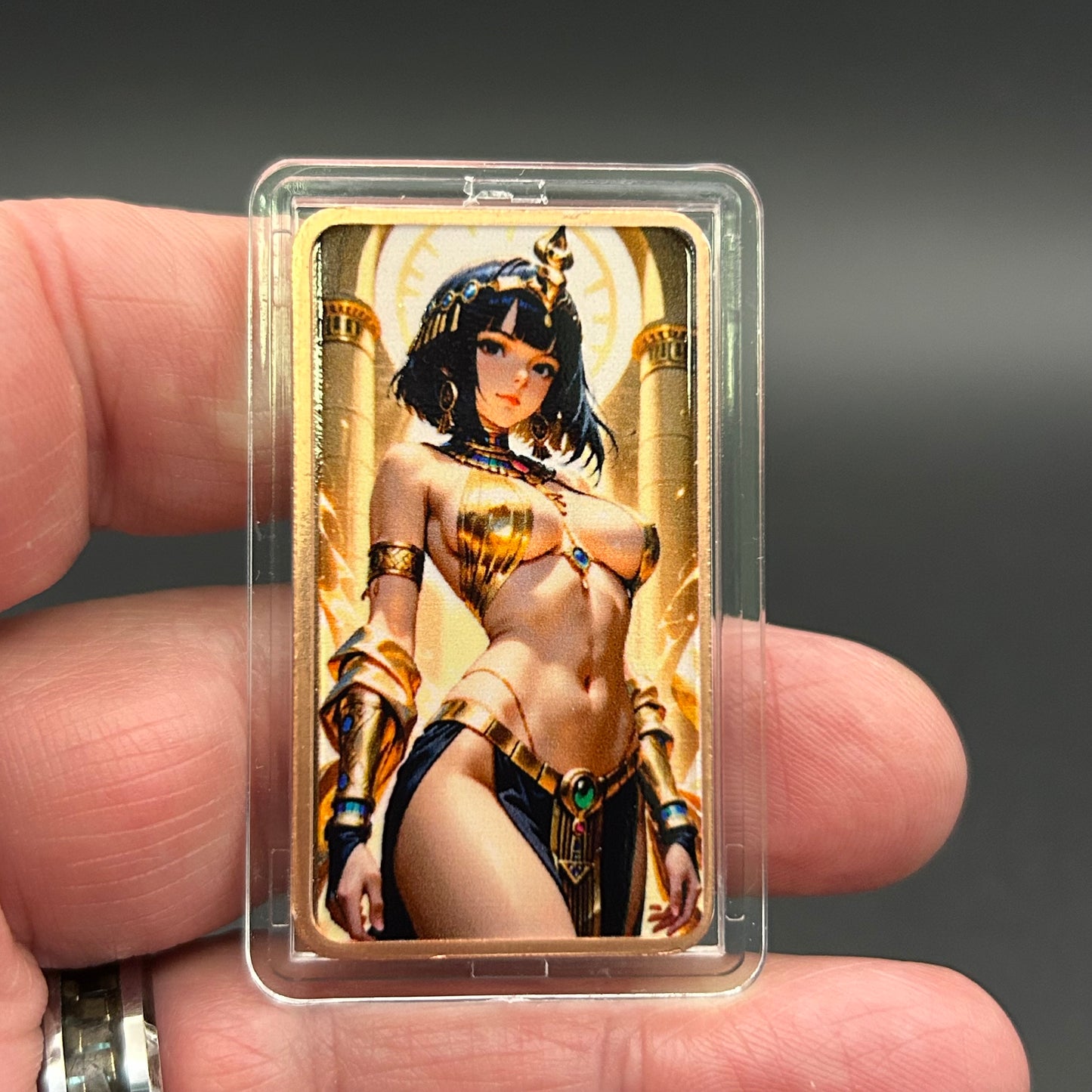 1 Troy Oz Copper Bar Egyptian Goddess Fantasy Series #CB-3
