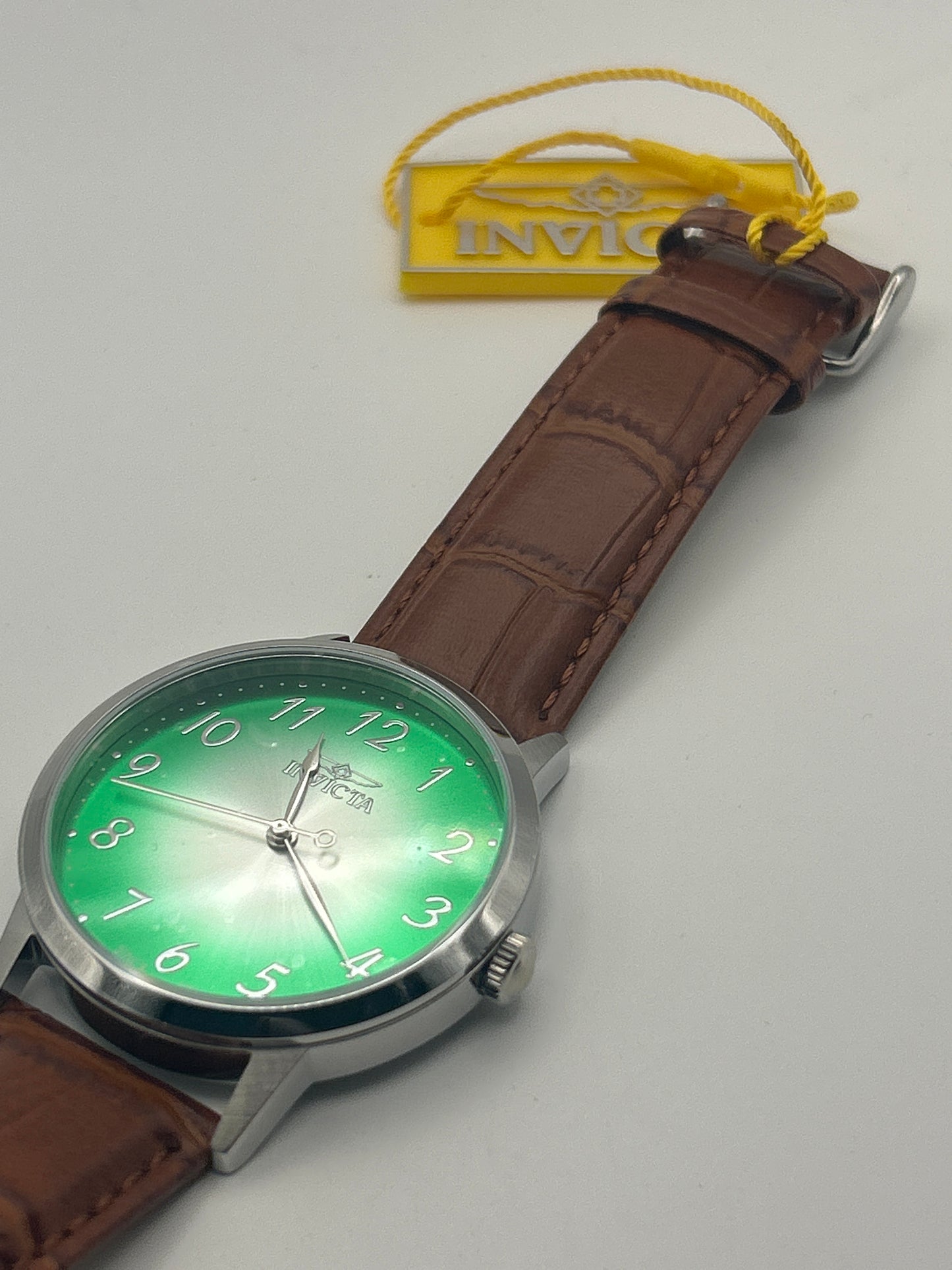 Invicta Men's Green Celestial Watch Leather Strap – Model 50457 / 233422