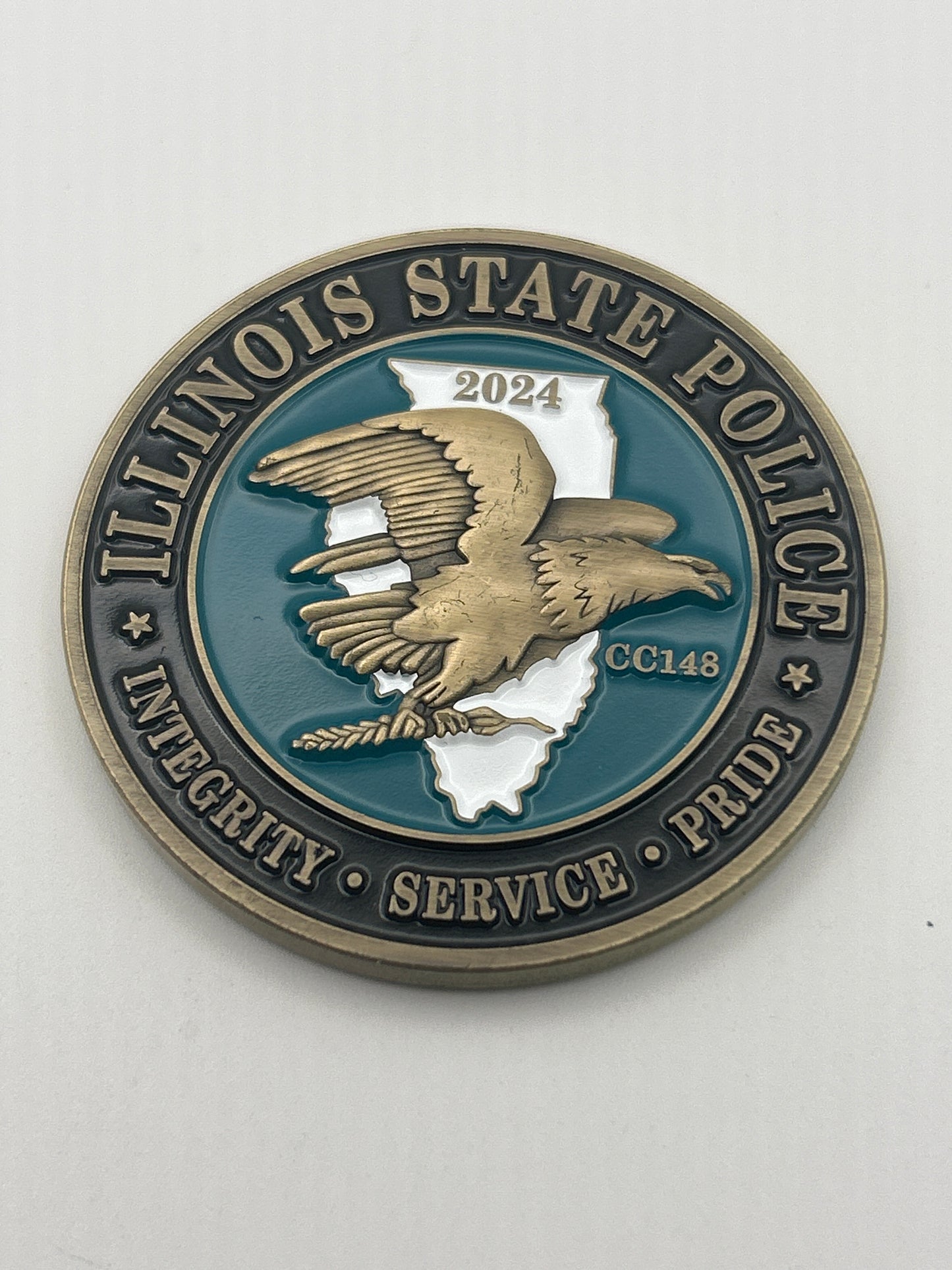 Illinois State Police 2024 Challenge Coin Large 2"