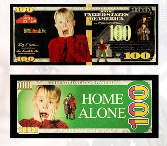 Home Alone Gold Novelty Collectible Bill | 20 Pack
