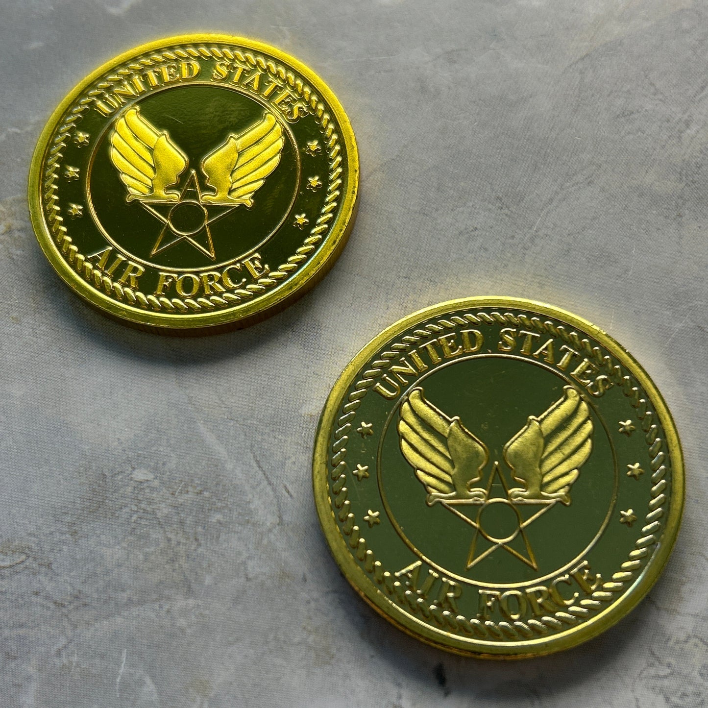 US Air Force Challenge Coin Set – USAF Insignia & SR-71 Blackbird (40mm)