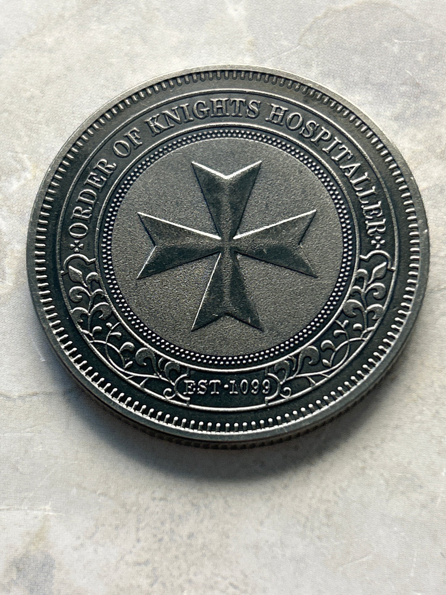 Knights Hospitaller & Freemason Challenge Coin – Order of the Ninety Nine Plus (40mm)(CLOSEOUT)