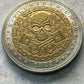 1921 Morgan Dollar Novelty Coin – Hobo Nickel Style Skull & Crossed Pistons | Gold & Silver Two-Tone (38mm)