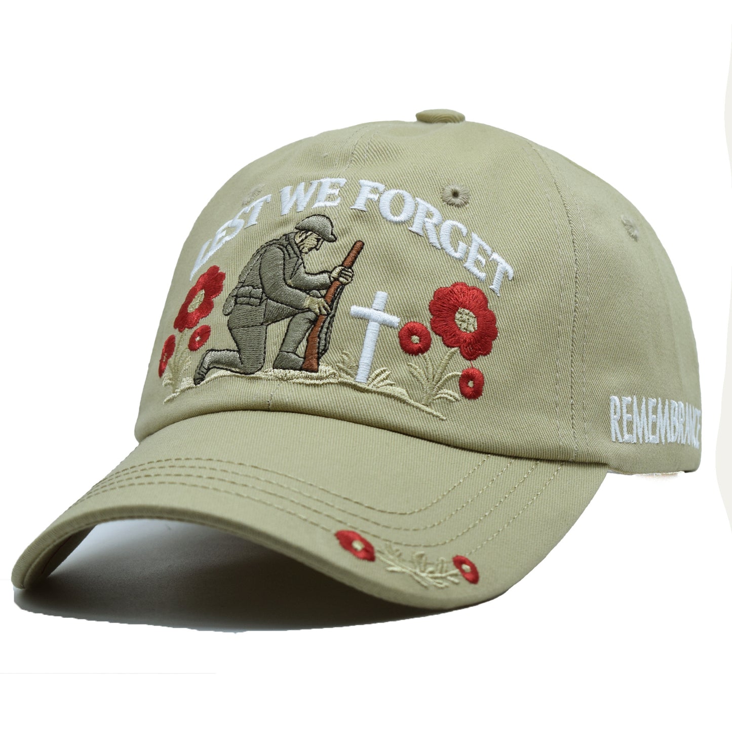 US Lest We Forget Embroidered Baseball Cap