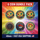 6pc Pokémon 30th Anniversary Challenge Coin Set - Collectible Medal Coin Bundle