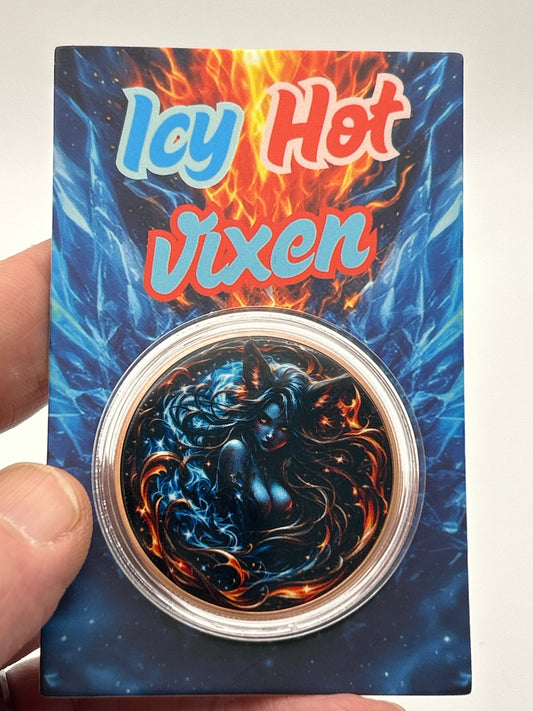 Icy Hot Vixen – Cool2Coin .999 Copper Art Coin | 40mm | Limited Mintage of 25,000