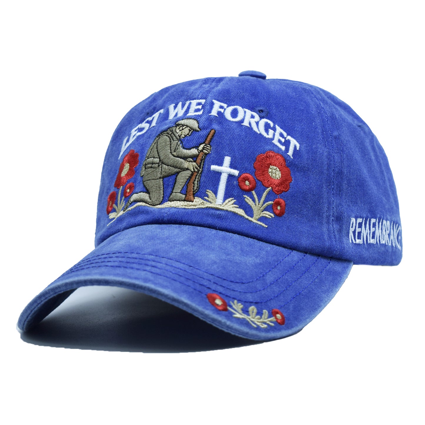 US Lest We Forget Embroidered Baseball Cap