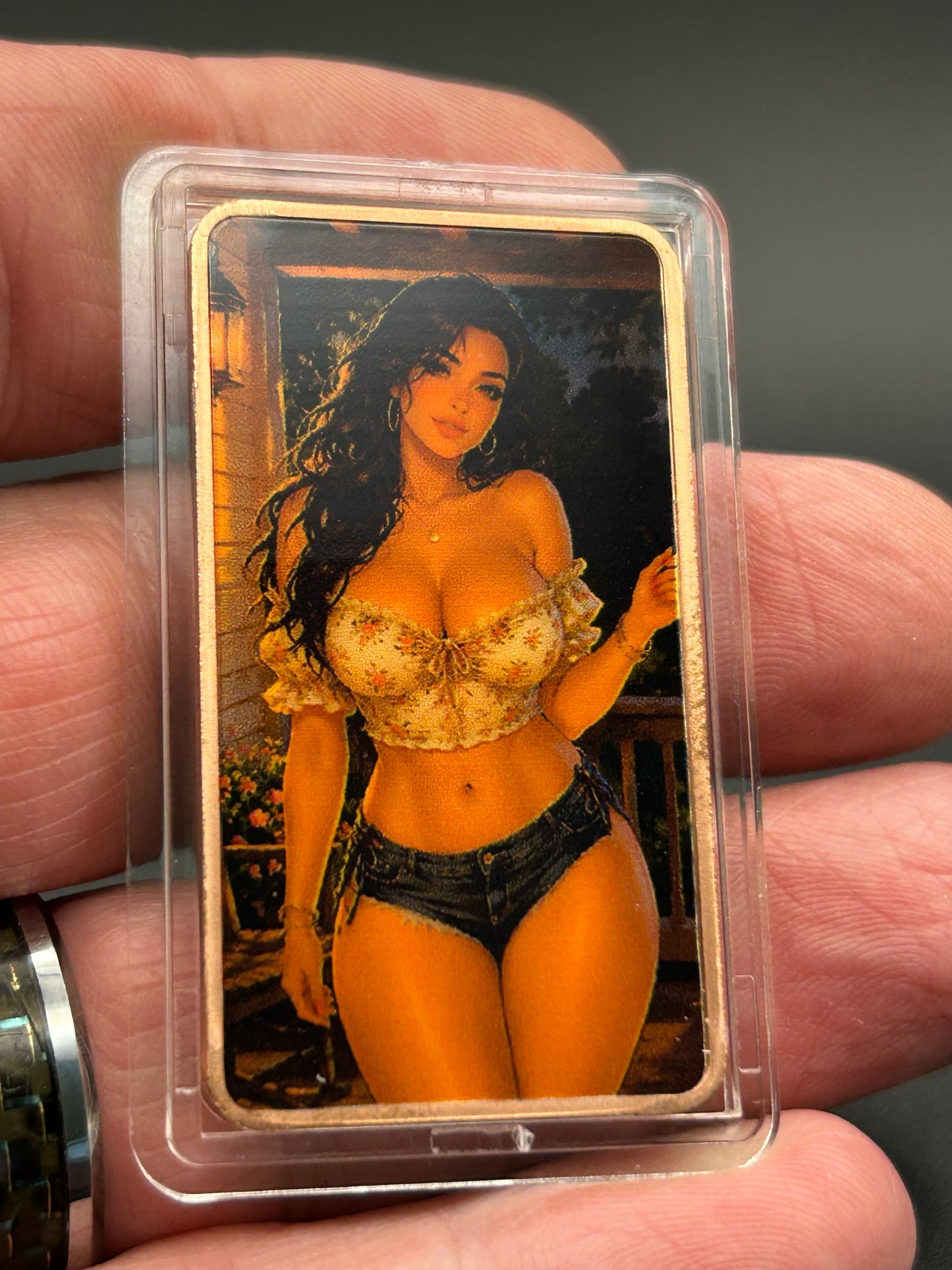 1 Troy Oz Copper Bar Summer Night Pin-Up Fantasy Series #CB-13