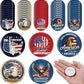 50 Pcs Patriotic 250th Birthday Buttons Pins Bulk 1.5 Inch Round 250th Anniversary Celebrating USA Pin Back Button Badges Patriots' Day Independence Day Decorations for Women Men Backpack Bags