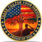 Military Challenge Coin – Thank You For Your Service | Duty Honor Country (40mm)