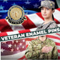 United States Honor Veteran Enamel Lapel Pin – Bulk Lot
