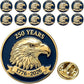 250 Years Bald Eagle Lapel Pin – 1776-2026 USA Anniversary Pin | 25 or 50 Pack