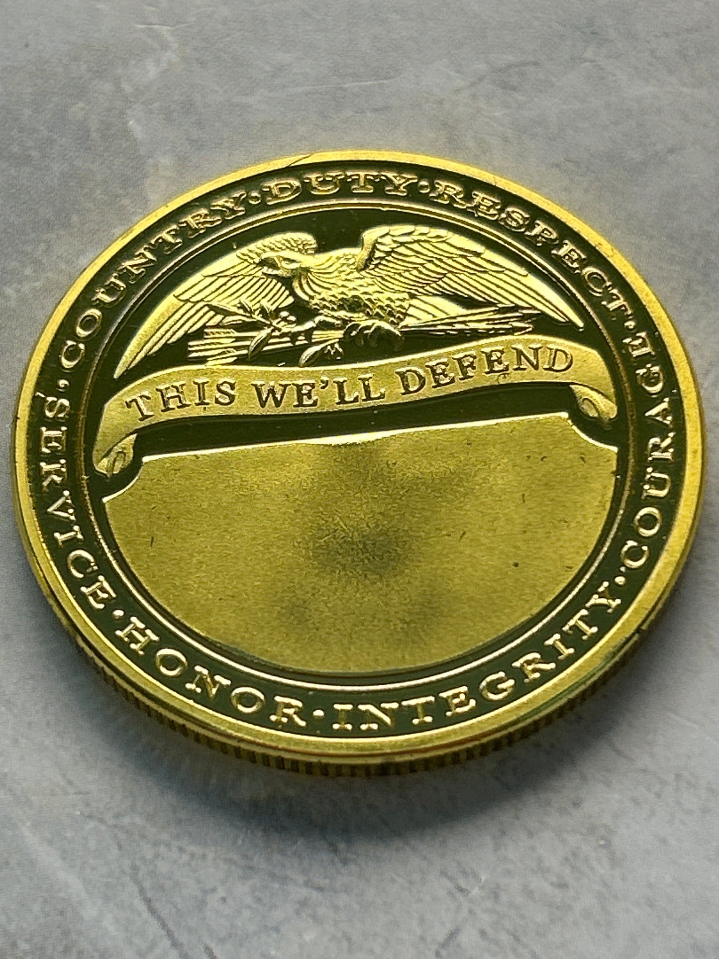 US Army Sniper Challenge Coin – One Shot One Kill | This We'll Defend (40mm)